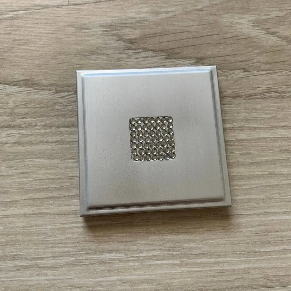 Crystal compact square mirror